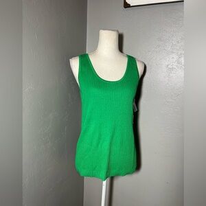 Jones New York Vibrant Green Women's Tank Top size M